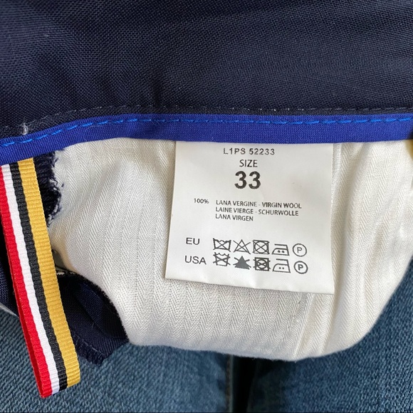 Low Brand Cropped Virgin Wool Navy Trousers 33 - Picture 5 of 5